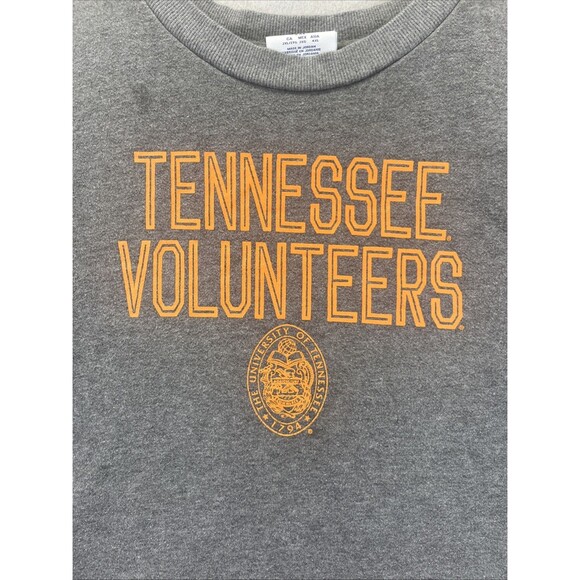 Tennessee Vols Sweatshirt Womens 2XL Gray Orange Champion UT Volunteers - Picture 4 of 11